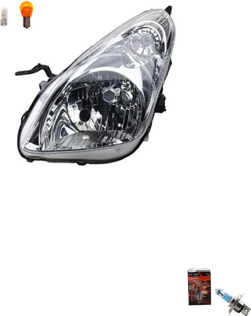 Torna a vedere la strada: Faro Nissan Pixo Johns con Osram Laser