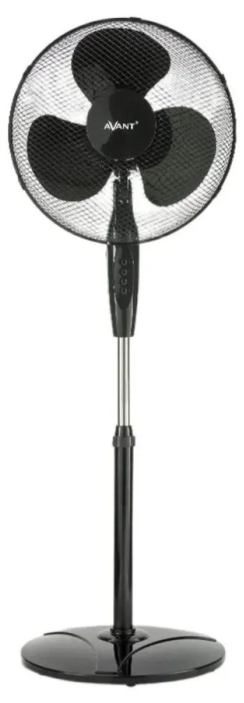 Ventilateur de pied rotatif 16 pouces 45W finition noire Black Edition