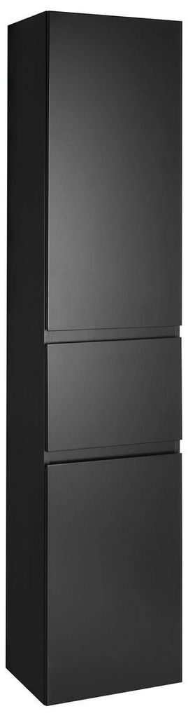 ALTAIR Armoire haute avec panier à linge 40x184x31cm, noir Image du produit 