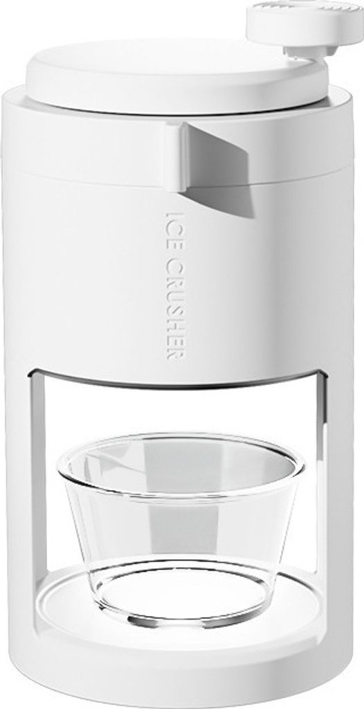 Manuelle Eismaschine Tragbare Eismaschine Eispresse mit nicht rutsches Griff Edelstahlklinge Eiscrusher Geraspeltes Eis für Home Bar Stall Store