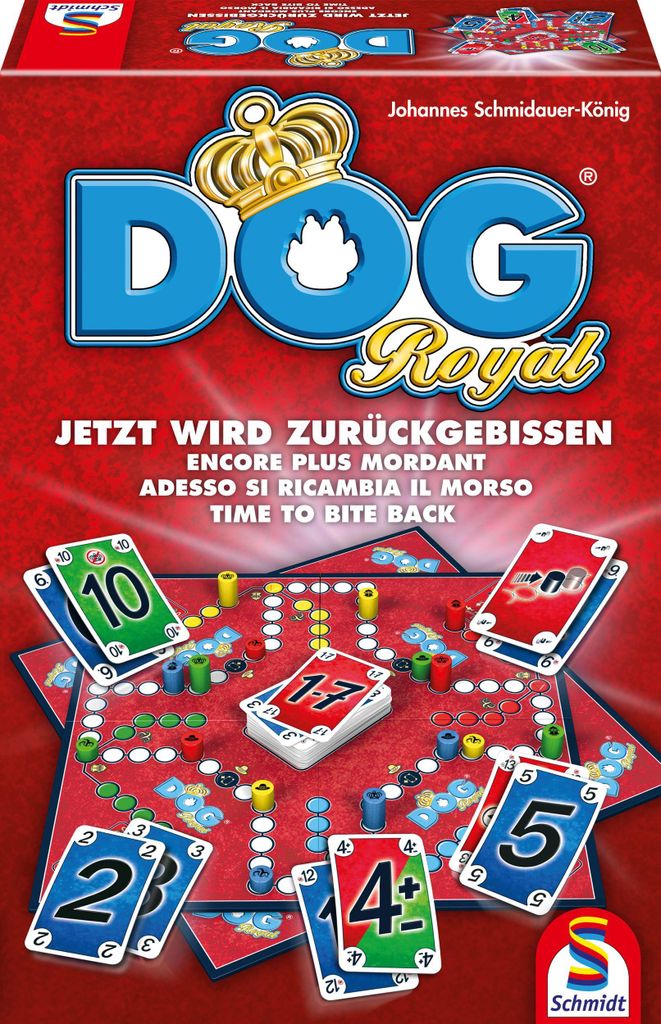 Schmidt Spiele Familienspiel Taktikspiel DOG Royal 49267