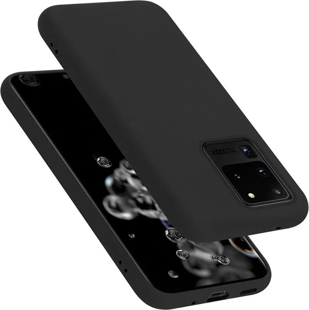 Cover Slim Samsung S20 Ultra Cadorabo - Protezione Nera Soft-Touch
