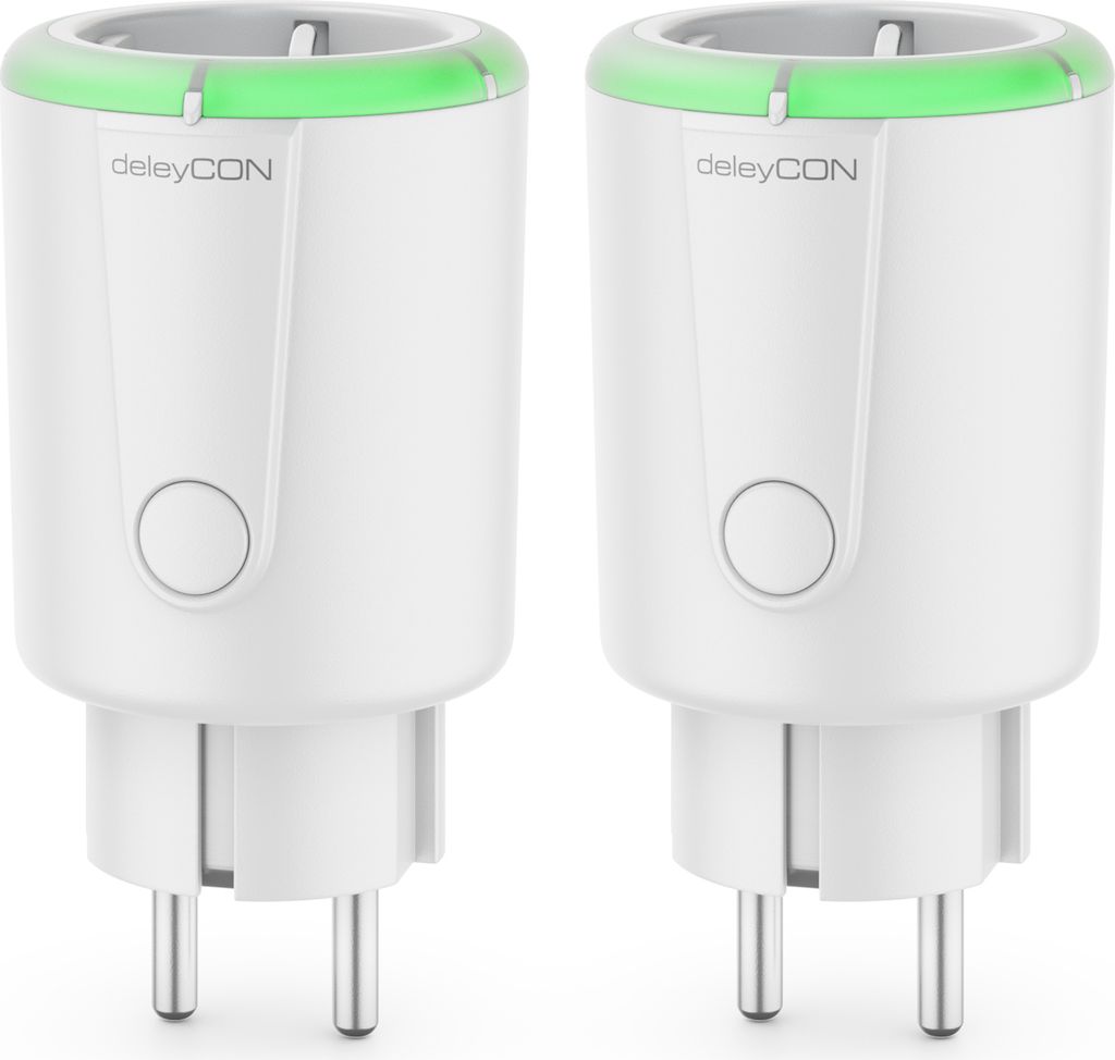 deleyCON 2x Digitale Zeitschaltuhr Countdown Funktion Timer Zeitschalter Schaltuhr Steckdose 15 bis 75 Minuten Schaltzeit max. 1800W Kindersicherun...