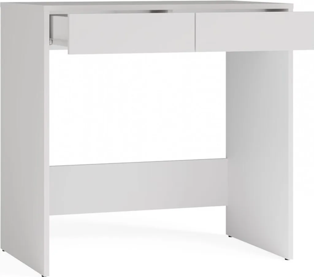 Bureau de télétravail HOOVER 1 blanc - Idéal pour petits appartements