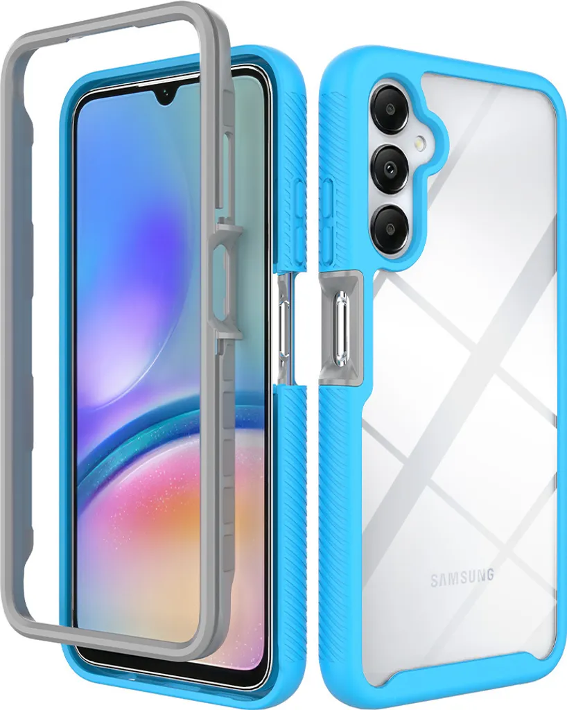 Custodia Samsung Galaxy A05s Robusta: Bumper TPU Blu Anti-Graffio