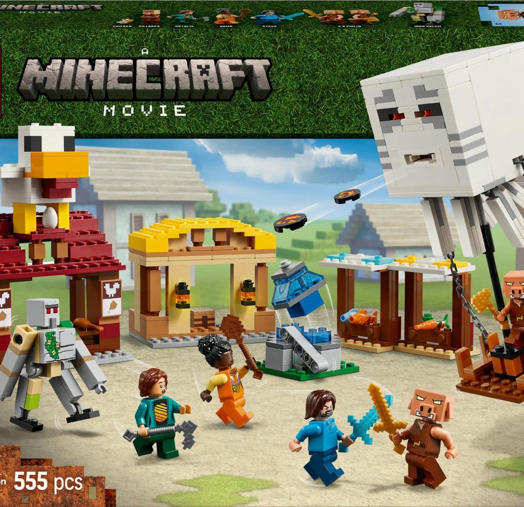 LEGO Minecraft Attaque du village Ghast 21273 555 pièces Image du produit 