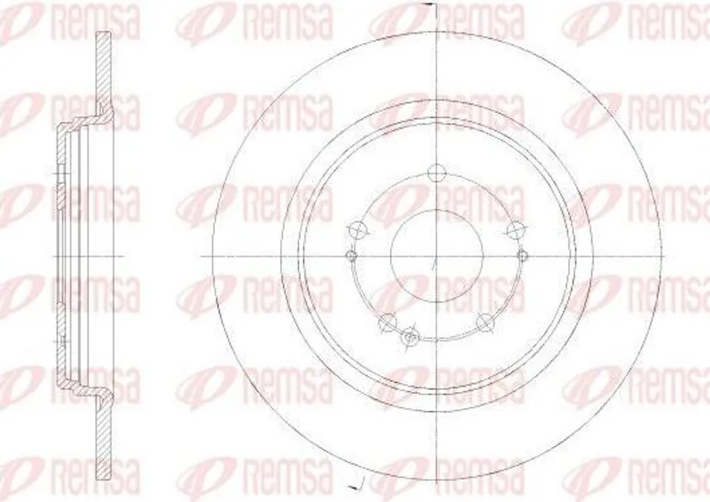 Disque de frein CR-V pour entretien et sécurité - Remsa 42510TLAA00