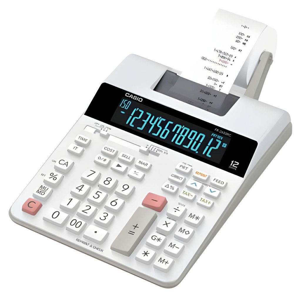 Calculatrice de bureau imprimable Casio FR-2650RC blanche Image du produit 