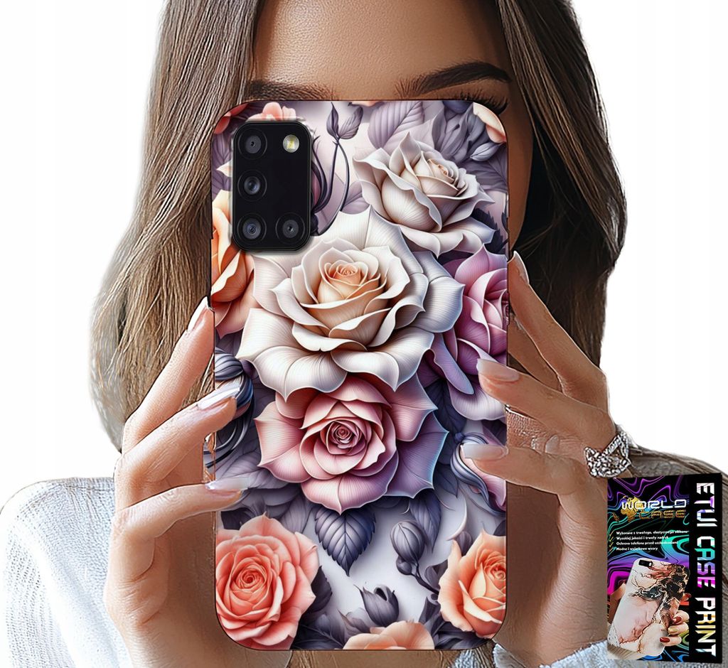 Etui Für Samsung Galaxy A31 - Florale Muster Rose Blumen Fall