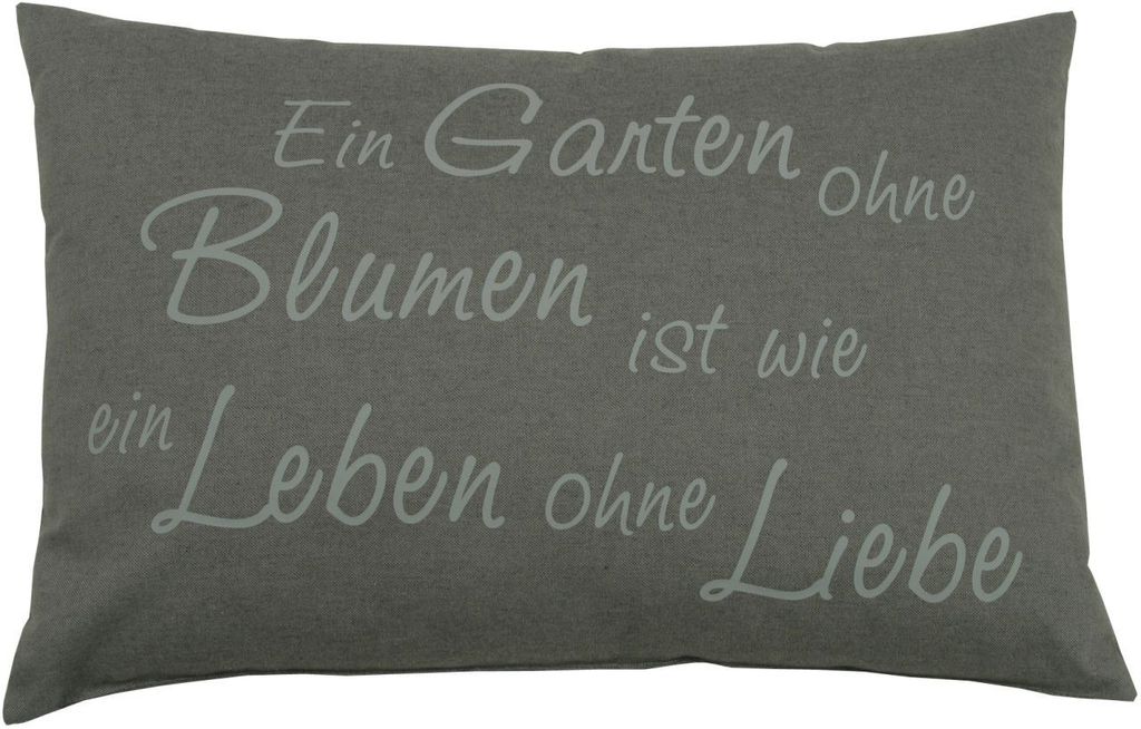 GO-DE Sprüchekissen 60 x 40 x 12 cm, beige Produktbild 