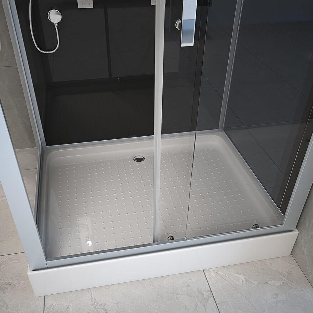 HOME DELUXE - Komplettdusche WAVE L - Schwarz,Maße: 100 x Produktbild 6