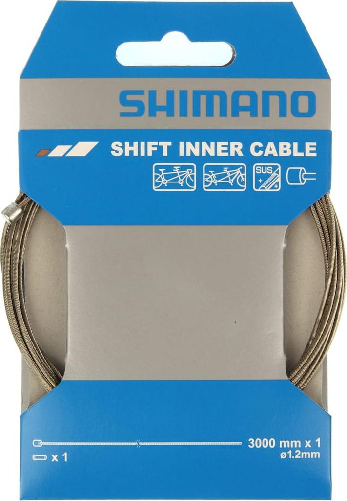 Shimano Tandem-Edelstahl-Sus-Shift-Innenkabel 1,2 mm x 3000 Produktbild 