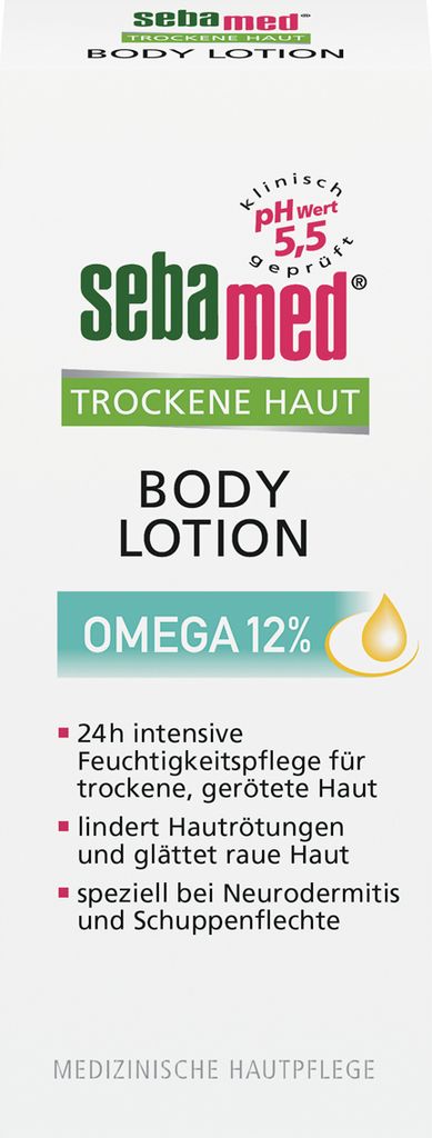 Sebamed Body Lotion Omega Feuchtigkeitspflege für trockene Haut 200ml