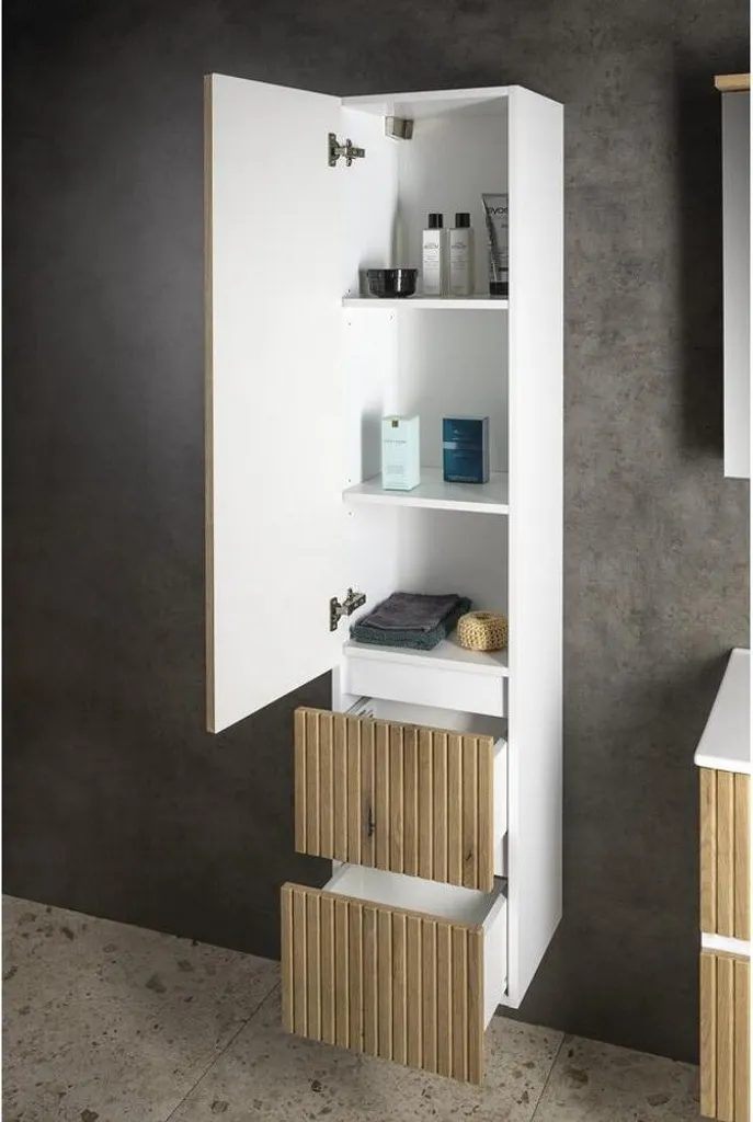 Petite armoire haute PANEDA STRIP 165cm : optimisez vos recoins
