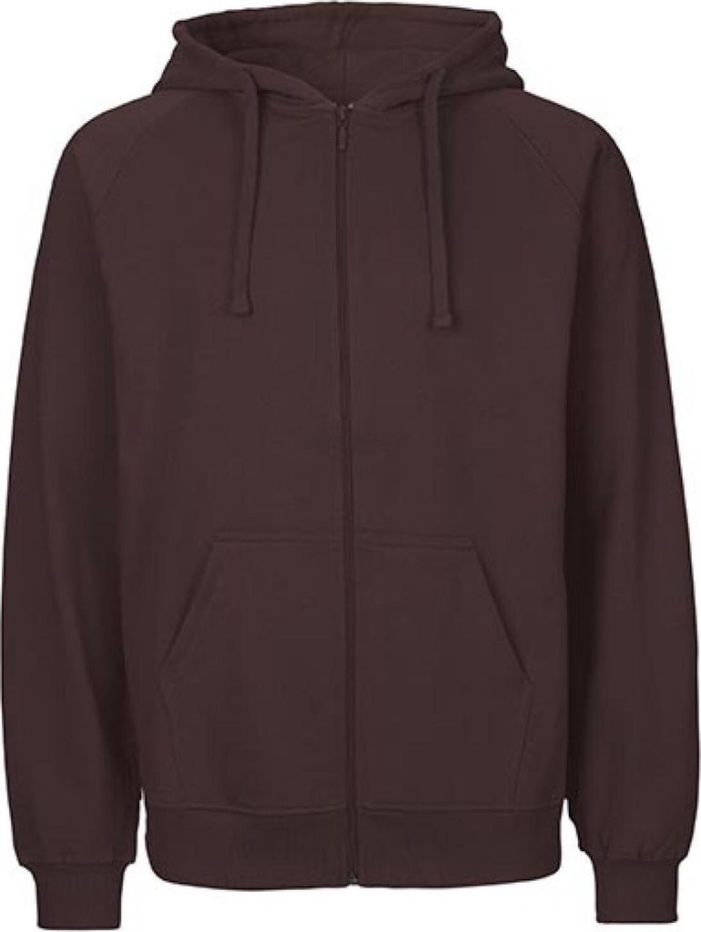 Neutral O63301 | Herren Zip Hoodie Kaputzenjacke / 100% Fairtrade-Baumwolle - Farbe: Brown - Größe: XXL