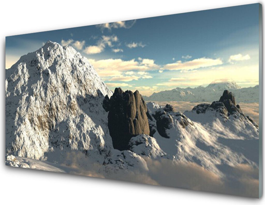 Acrylglasbilder 100x50 Wandbild Druck Gebirge Landschaft