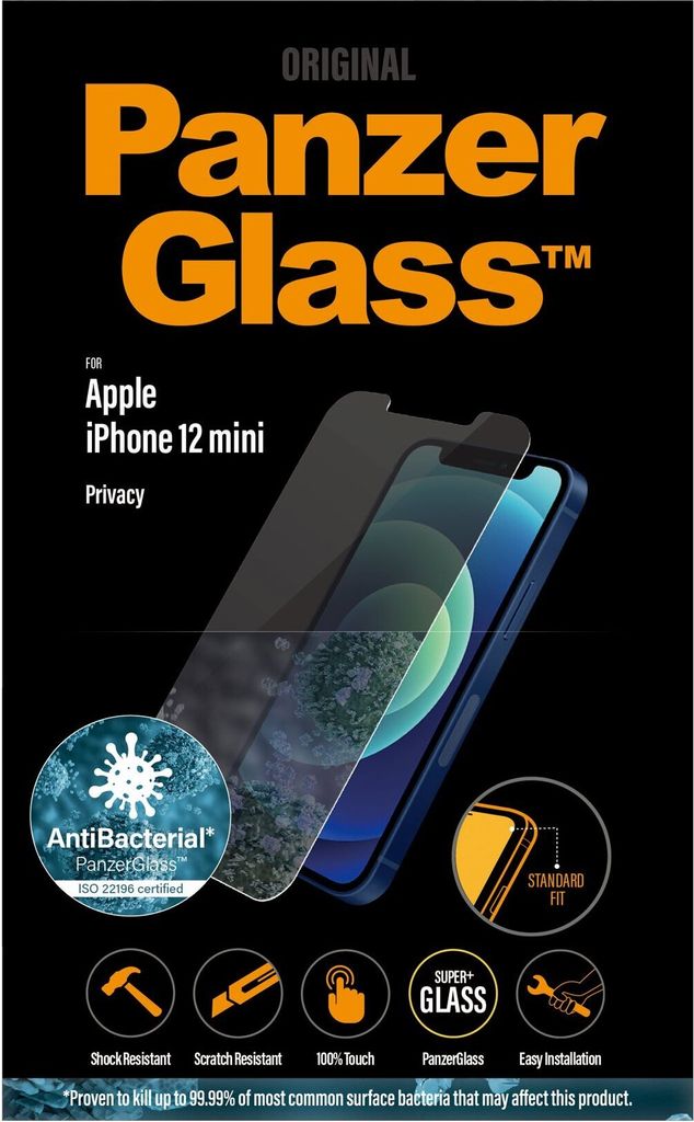 PanzerGlass Privacy Screen Protector for iPhone 12 Mini Produktbild 