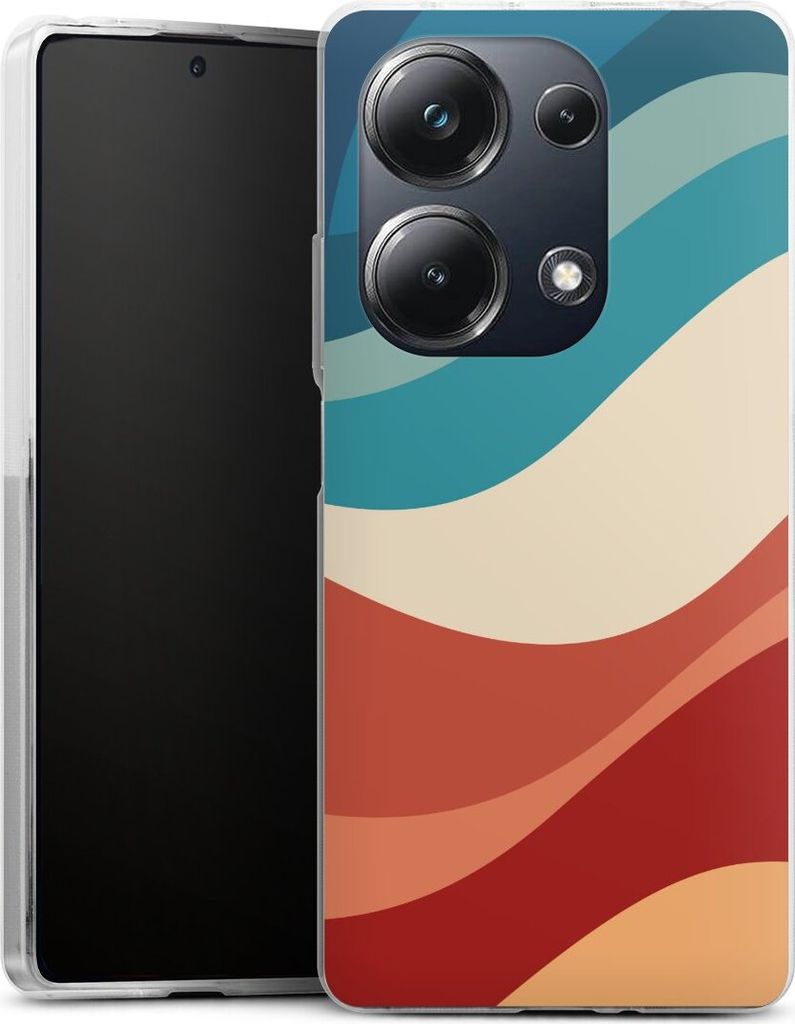 DeinDesign Handyhülle für Xiaomi Poco M6 Pro Silikon Hülle Case Smartphone Schutzhülle Farbe Farbverlauf Welle