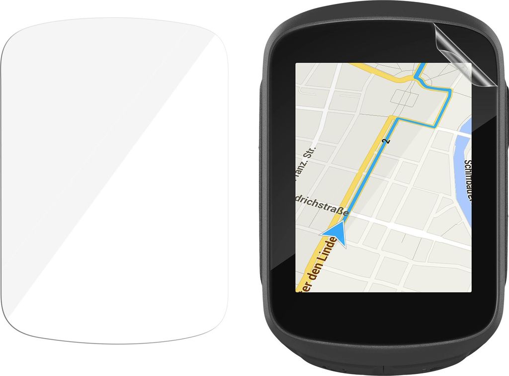 kwmobile 2x Fahrrad GPS Schutzfolie kompatibel mit Garmin Edge 130 Plus Folie - Set Displayschutzfolie für Bike GPS Computer - transparenter