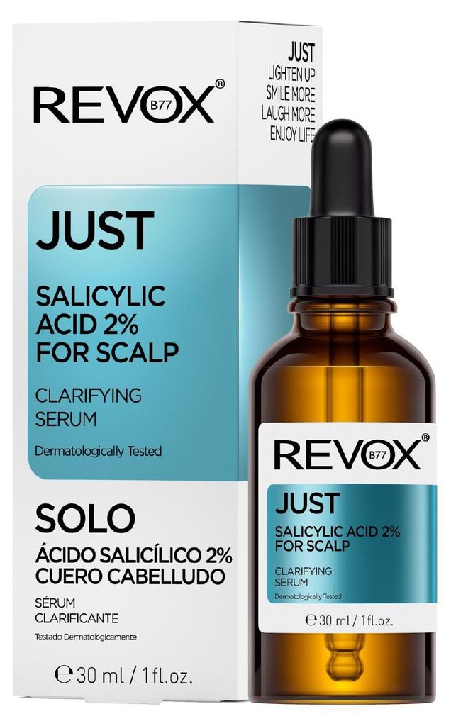 Revox Just, Ácido Salicílico 2% para el cuero cabelludo, 30 Imagen del producto 