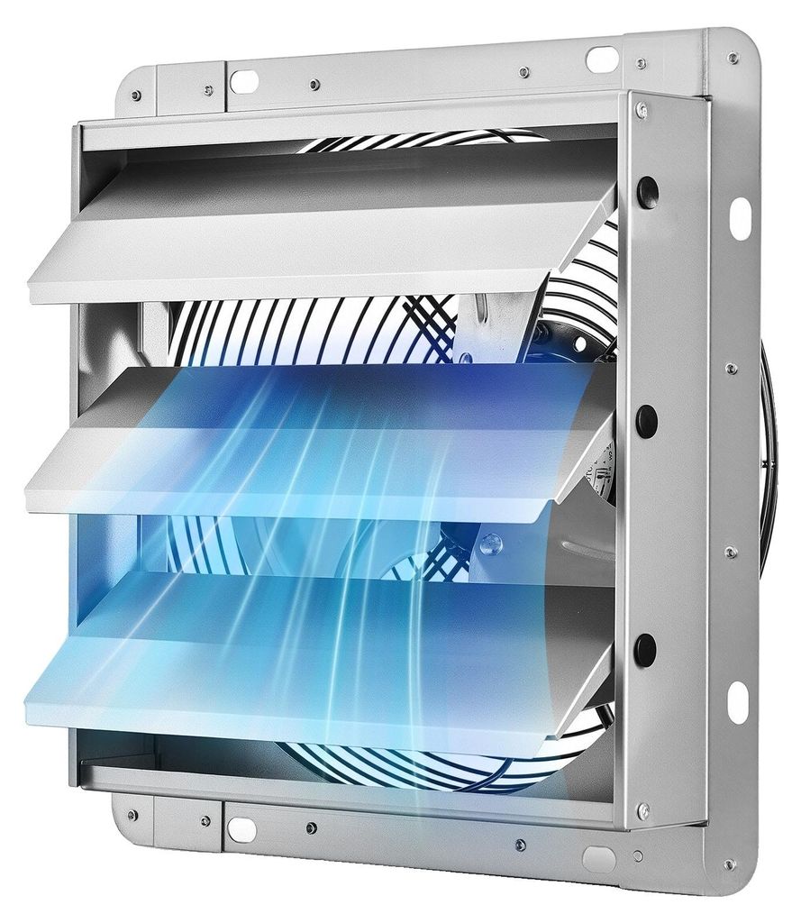 VEVOR Ventilador Extractor de Aire con Persiana 1400 RPM Imagen del producto 