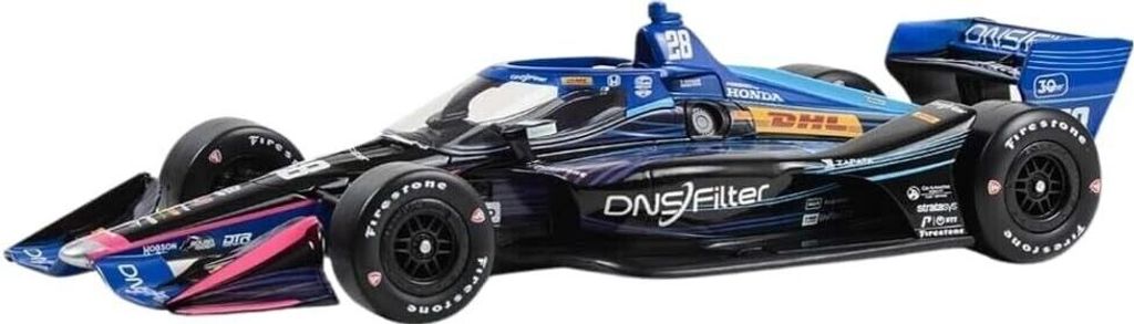 Indycar Dnsfilter #28 Romain Grosjean, Green11223, Maßstab1/18, Greenlight