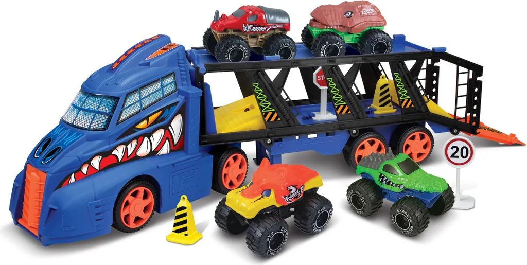Tracteur Agricole et Monster Truck 45cm : Grand Coffret de Jeux WIKY
