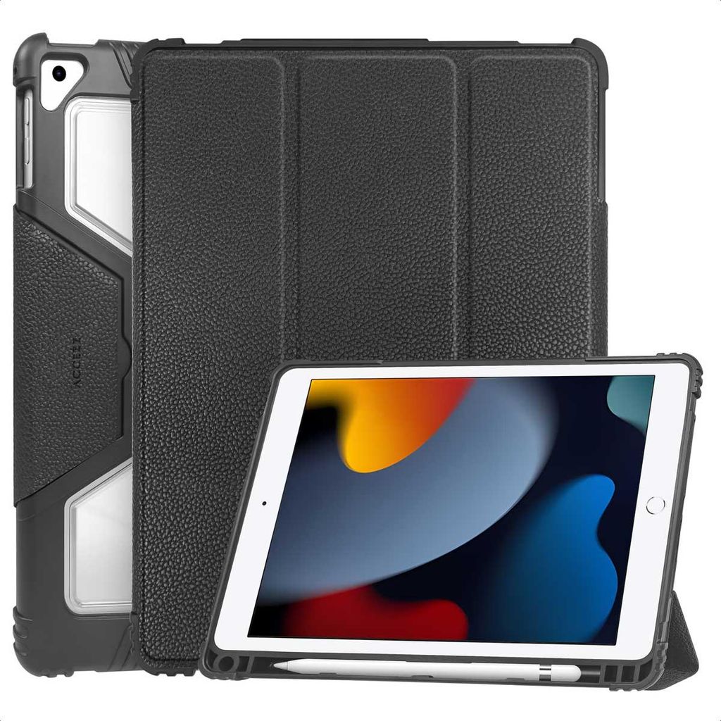 Accezz Rugged Trifold Klapphülle iPad 9 (2021) 10.2 Zoll / Produktbild 
