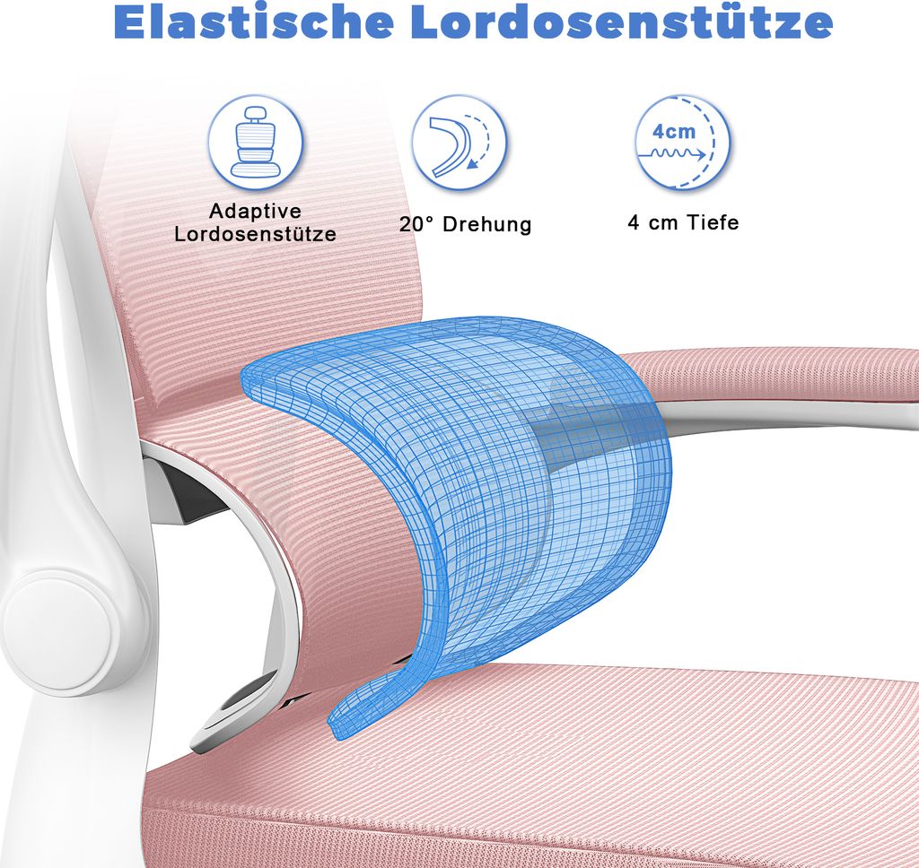 Ergonomischer Bürostuhl - Schreibtischstuhl mit Produktbild 3
