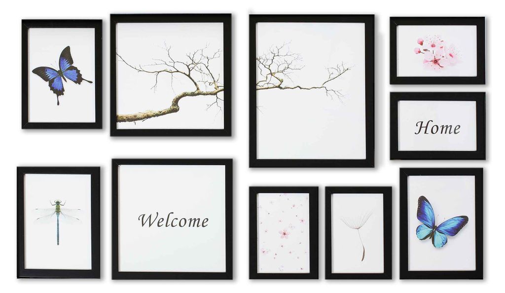 accent by nielsen Bilderrahmen Set 10 Stk., Schwarz, Produktbild 