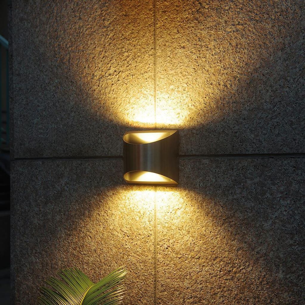 Lutec LED Außenwandleuchte Dodd Edelstahl Up- & Downlight Produktbild 18