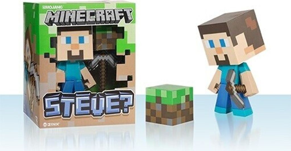 Spin Master 20064221 - Minecraft - Vinyl Diamond Steve Figur, 15 cm