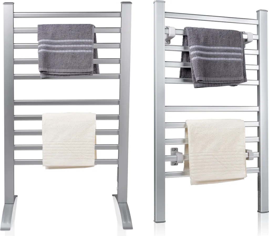 Sèche-serviettes alu Dirt Devil à double installation libre ou mur - 9