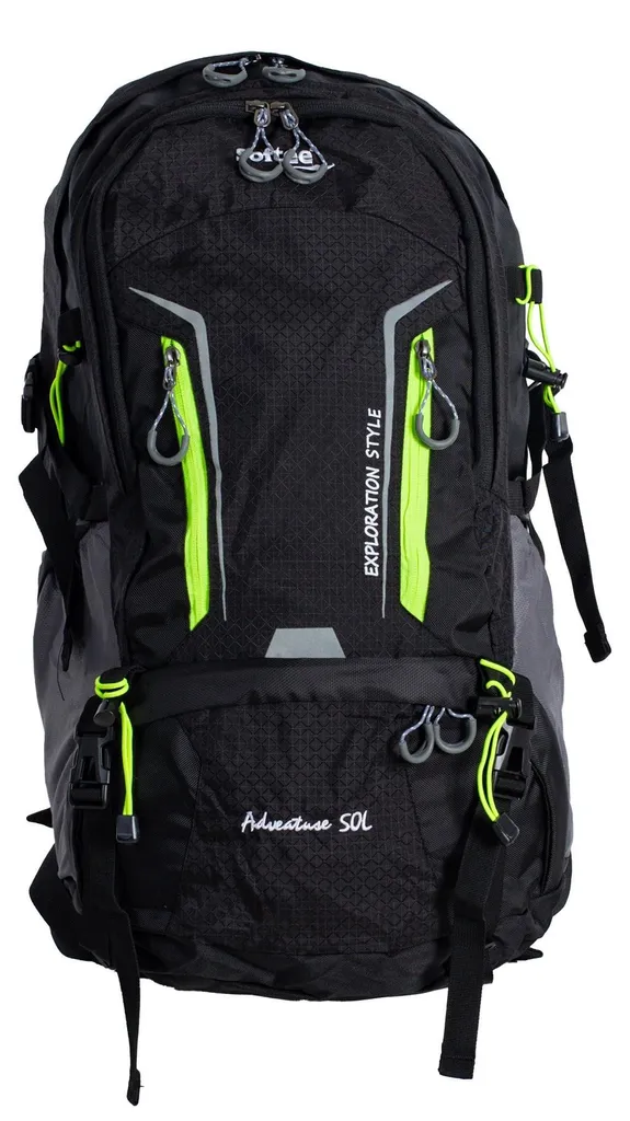 Sac à dos Trekking Noir Anti-Mal de Dos - Solution pour Charges Lourdes