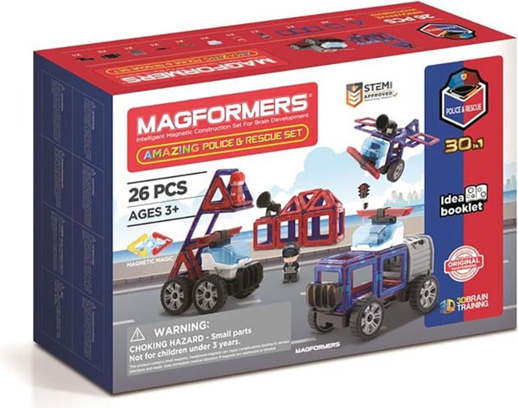 Magformers Tolles Polizei-rettungsset (3069) Produktbild 
