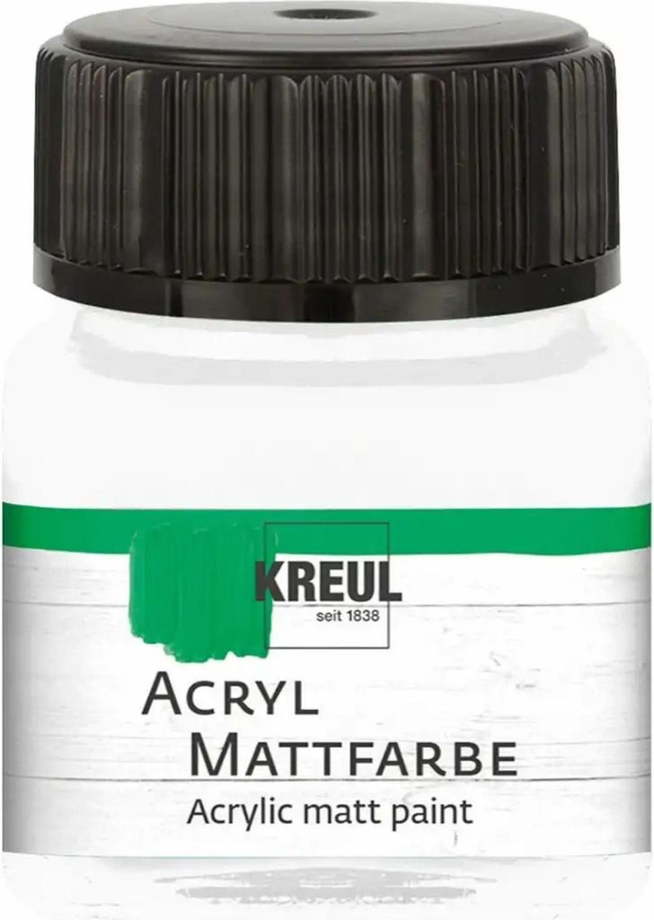 KREUL Acryl Mattfarbe Weiß 20 ml Produktbild 