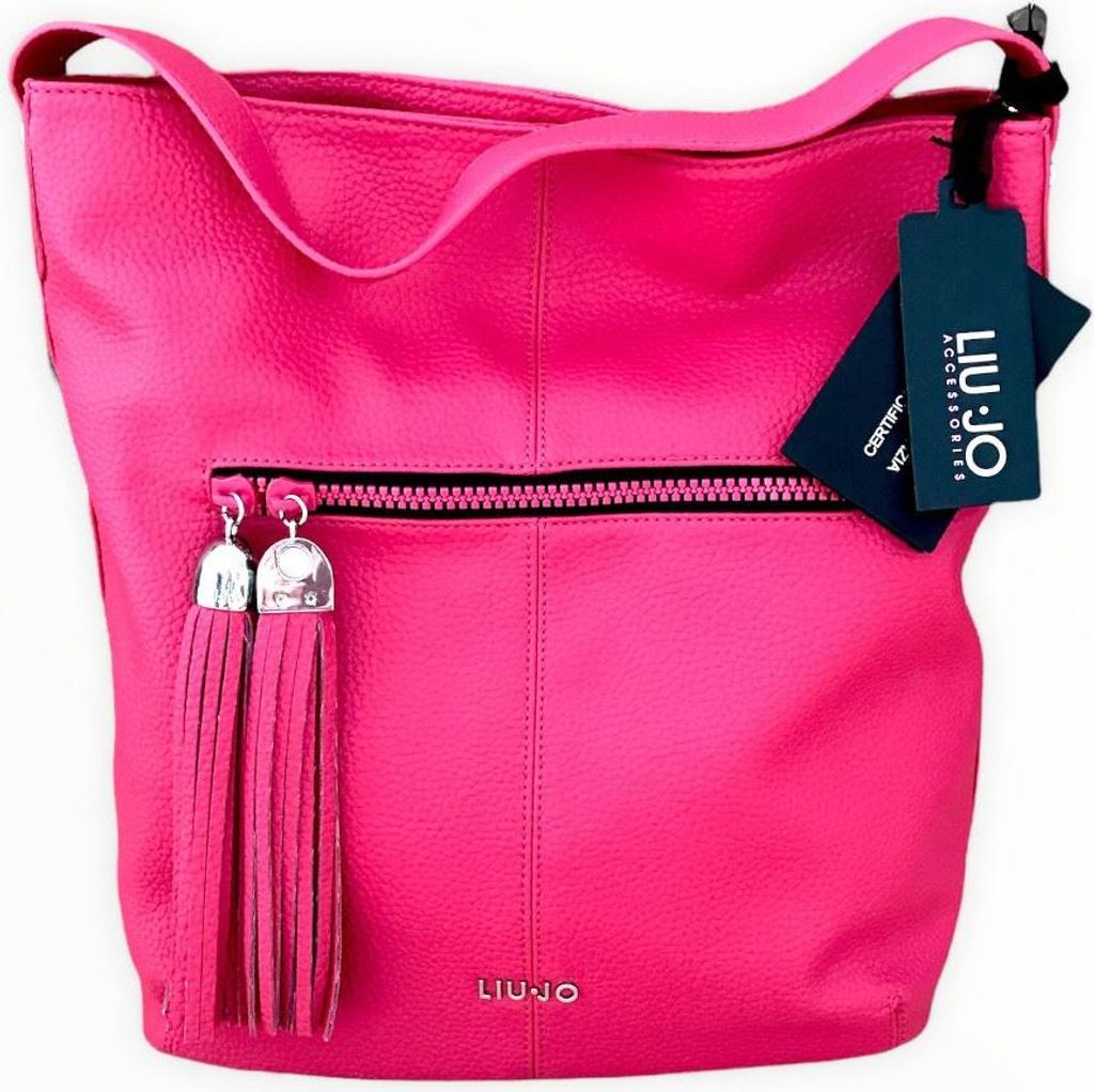Liu Jo Handtasche Damen Hobo Schultertasche Kunstleder Stoff Pink N16069E0086-81852