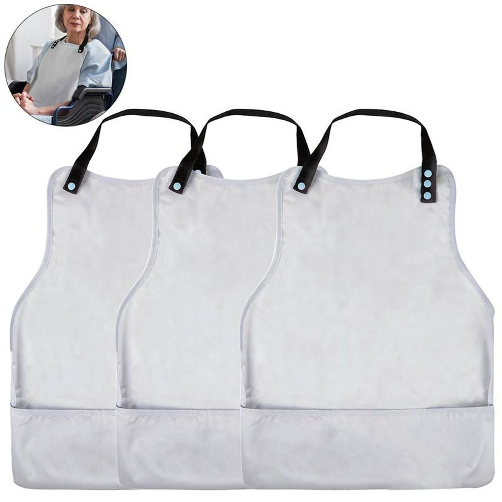 3er Set Erwachsenen Lätzchen – Wasserdicht & Waschbar mit Produktbild 