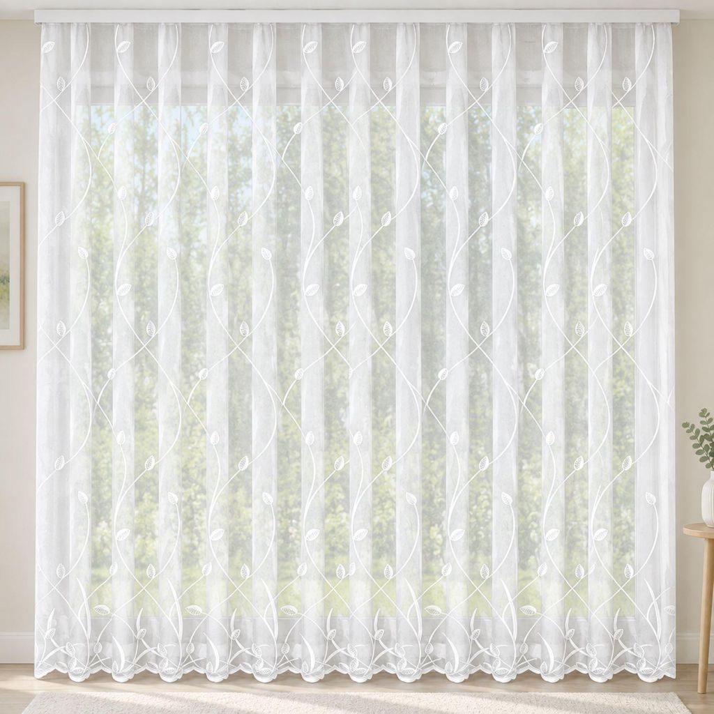 Fensterstore Jacquard mit Faltenband - Größe (HxB): Produktbild 