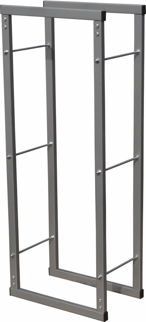 V2Aox Kaminholzständer Metall, Kaminholzregal innen, Holzständer Regal für Aufbewahrung von Kaminholz, Brennholz und Feuerholz