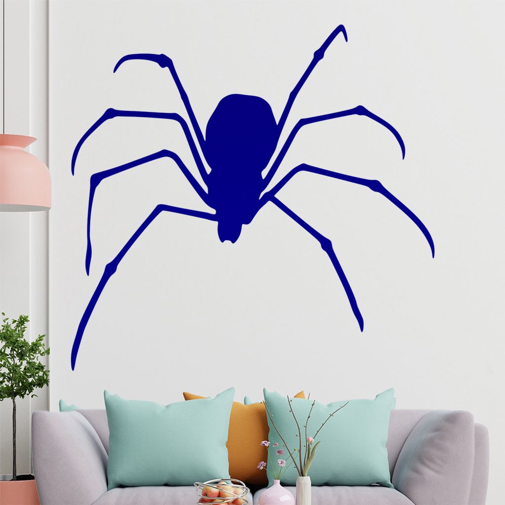KIWISTAR Spinne - Spinnweben Vogelspinne Zecke Kanker Wandtattoo in 6 Größen - Wandaufkleber Wall Sticker - Dekoration, Küche, Wohnzimmer, Schla...