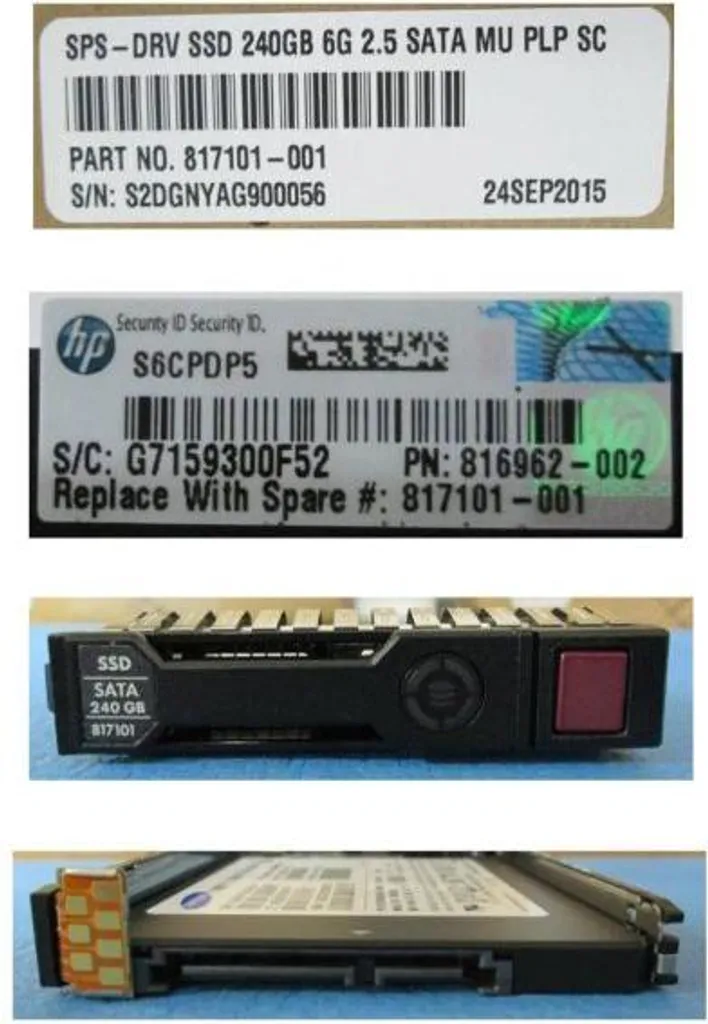 SSD HPE 240 Go SATA SFF Mixed Use : Éliminez les Lenteurs de vos Serveurs