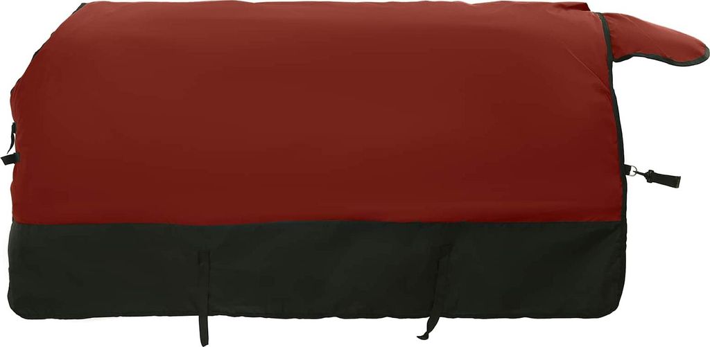 Pferdedecke Dunkelgrün und Schwarz 155 cm Polyester