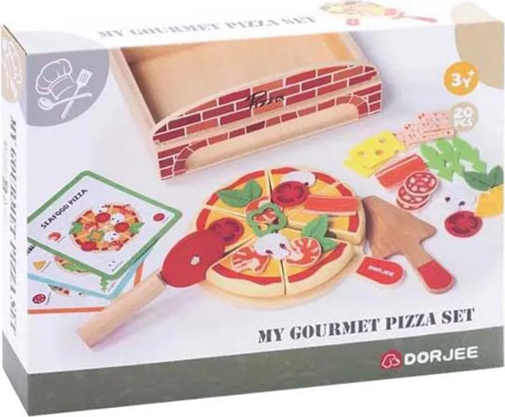 Set Pizza Gourmet in Legno per Bambini | Forno Giocattolo e Accessori
