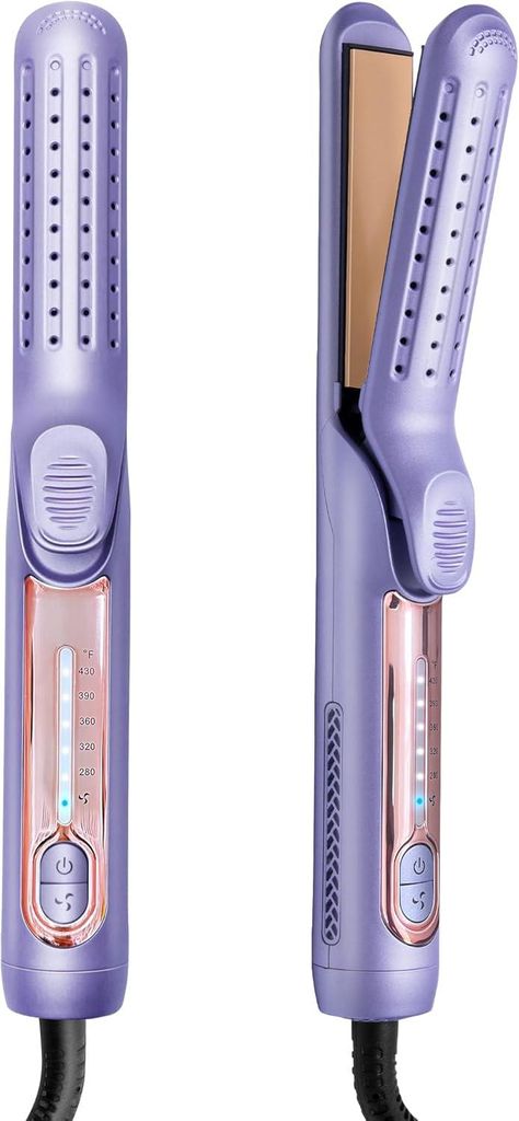 OKWRAP Air Haarglätter, Haarglätter mit Luft, Glätteisen Keratin 140-220°C, Air Straightener LED Display, Glätteisen Ionen Technologie Reduzie...