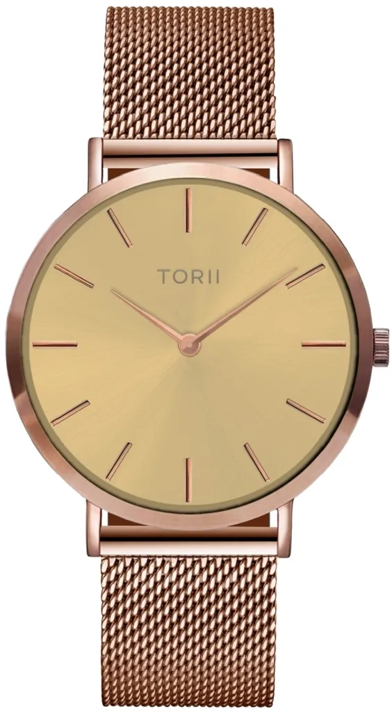 Montre femme classique or rose légère et confortable au poignet