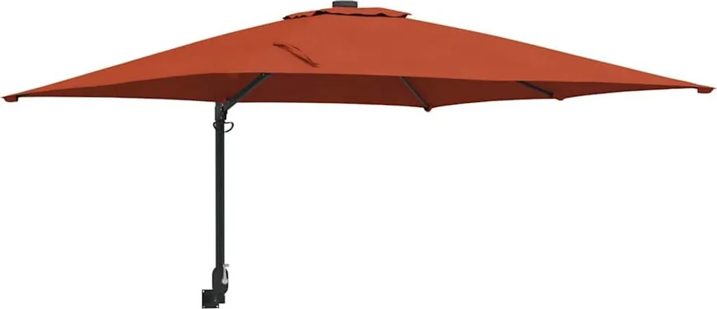 vidaXL Ombrellone da Giardino Terracotta 248,5x247,5x160 cm Resistente