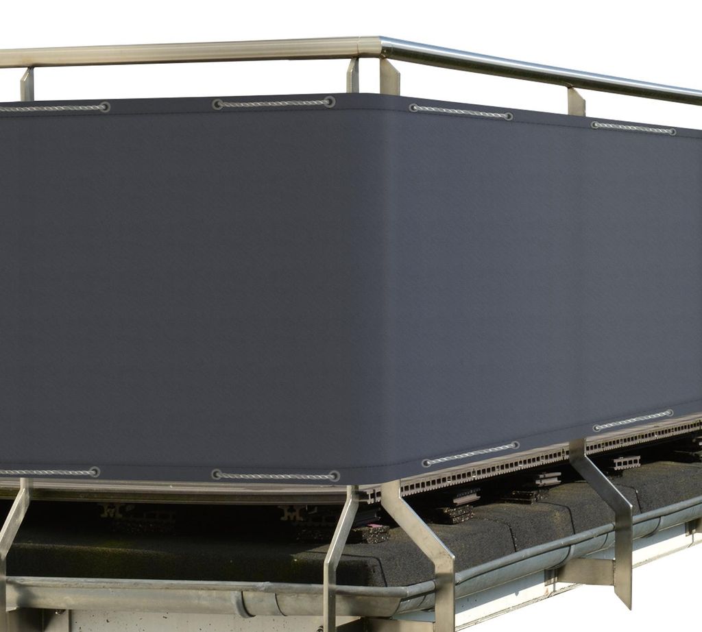 Sol Royal Balkon Sichtschutz PES SolVision PB2 Anthrazit, 90x500cm