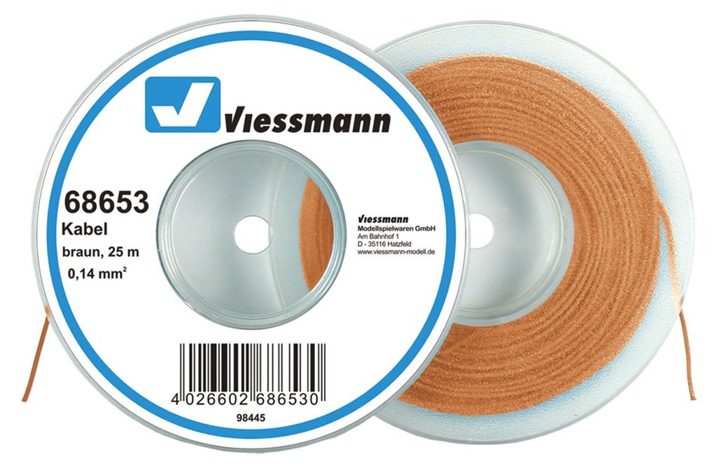 Viessmann 68653 - Kabel auf Abrollspule 0,14 mmÃƒâ€šÃ‚², Produktbild 