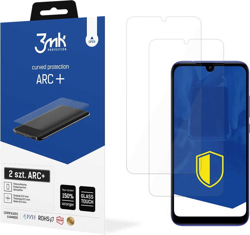 3mk Display Schutzfolie ARC+ für Xiaomi Redmi 10X 5G 0,17mm Self-Heal (2 Stück)